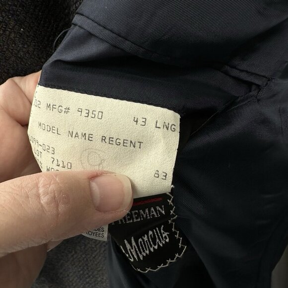 HICKEY FREEMAN NEIMAN MARCUS jacket blazer sport coat regent 100% wool 43L - Picture 11 of 11